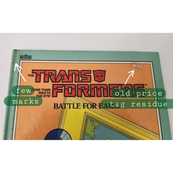 Transformers Battle‎ for Earth Marvel Book 1985 Vintage Hardcover Megatron - Picture 3 of 8
